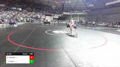 2A 126 lbs Champ. Round 1 - Jack Eylar, Ellensburg vs Cole Borden, Shelton