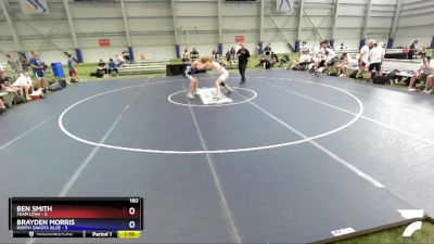 160 lbs Round 1 (16 Team) - Ben Smith, Team Utah vs Brayden Morris, North Dakota Blue