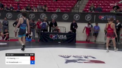 63 kg Quarters - Rhett Koenig, Gopher Wrestling Club - RTC vs Kaden Ercanbrack, NMU-National Training Center