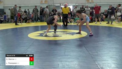 S-126 lbs Round Of 16 - Dominic Manna, MD vs Luke Thompson, OH