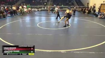126 lbs Quarterfinals (8 Team) - Colin Dragon, Richmond Hill HS vs Jonathan Yeager, Creekview