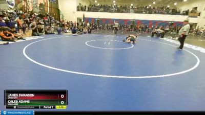 98 lbs Cons. Round 3 - Caleb Adams, Lakeland vs James Swanson, Lake City