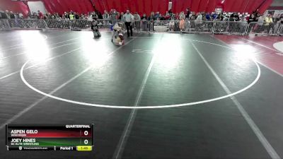 112-118 lbs Quarterfinal - Joey Hines, DC Elite Wrestling vs Aspen Gelo, Wisconsin