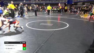 70 lbs Final - Aleeya Dreshman, Canon McMillan vs Sophia Barrett, Athens