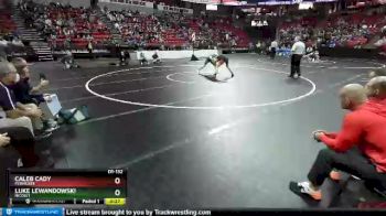 D1-132 lbs Cons. Round 1 - Luke Lewandowski, Nicolet vs Caleb Cady, Pewaukee