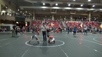 64 lbs Quarterfinal - Colton Boroff, Central City Youth Wrestling vs Da`raun Brown, Maize Wrestling Club