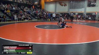 77 lbs Quarterfinal - Landry Bushaw, Mcdominate Wrestling vs Gable Riniker, Immortal Athletics WC