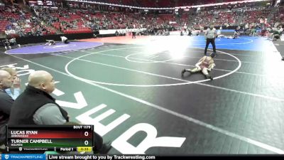 D1-120 lbs Cons. Round 1 - Lucas Ryan, Arrowhead vs Turner Campbell, Holmen