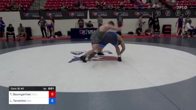 86 kg Cons 32 #2 - Tanner Baumgartner, Colorado Mesa Wrestling Club vs Leonardo Tarantino, New England Regional Training Center