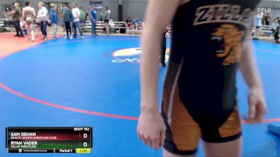 132 lbs Cons. Semi - Sam DeHan, Reality Sports Wrestling Club vs Ryan Vader, Zillah Wrestling