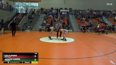 146 lbs Round 2 - Levi Flemons, Hartselle vs Jackson Harper, Florence