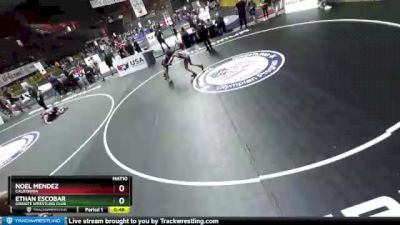 98 lbs Cons. Round 3 - Noel Mendez, California vs Ethan Escobar, Granite Wrestling Club