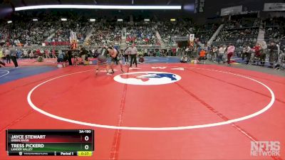 3A-190 lbs Cons. Round 2 - Tress Pickerd, Lander Valley vs Jayce Stewart, Green River