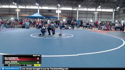 65B Semifinal - Noah Gocke, Hawk Wrestling Club vs Eli Clements, Hawk Wrestling Club