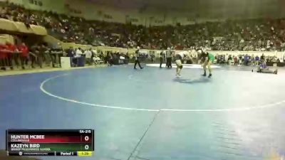 5A-215 lbs Champ. Round 1 - Hunter Mcbee, Collinsville vs Kazeyn Bird, Bishop Mcguinness School