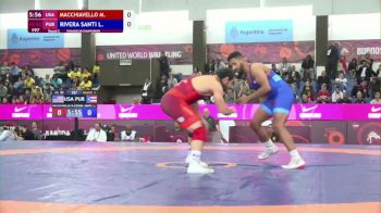 92 kg Round 2 - Michael Macchiavello, USA vs Luis Rivera, PUR