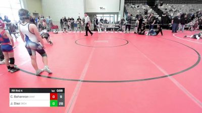 65 lbs Rr Rnd 4 - Chris Bohannon, Centurion Wrestling vs Josiah Diaz, Orchard South WC