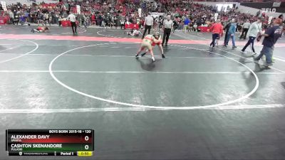 120 lbs Cons. Round 2 - Alexander Davy, Sparta vs Cashton Skenandore, Pulaski