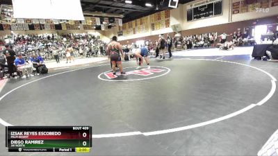 285 lbs Champ. Round 2 - Izsak Reyes Escobedo, Palm Desert vs Diego Ramirez, JW North