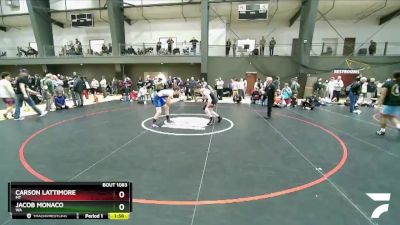 160 lbs Cons. Round 2 - Carson Lattimore, MT vs Jacob Monaco, WA