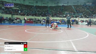 87 lbs Consi Of 16 #2 - Owen Price, Westmoore Wresting vs Callan Caldwell, Fort Gibson Youth Wrestling