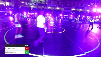 138 lbs Quarterfinal - Valentine Popadiuc, St. Pius X vs Keagan D'Amico, Brighton WC