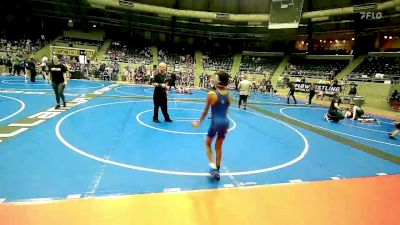 76 lbs Semifinal - Maverick Montgomery, Skiatook Youth Wrestling 2022-23 vs Angel Gutierrez-Thomas, Katy Area Youth