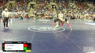 106 lbs Quarterfinal - Bailey Ferderer, Bismarck Century vs Ava Litsey, South Border