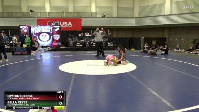 94 lbs Round 5 - Bella Reyes, Scotsmen Wrestling Club vs Payton George, Top Flight Wrestling Academy