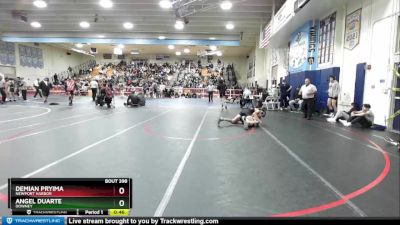 120 lbs Cons. Round 2 - Demian Pryima, Newport Harbor vs Angel Duarte, Downey