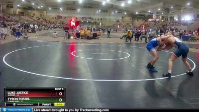 220 lbs Semis & 1st Wb (8 Team) - Tyson Russel, Cleveland vs Luke Justice, Summit