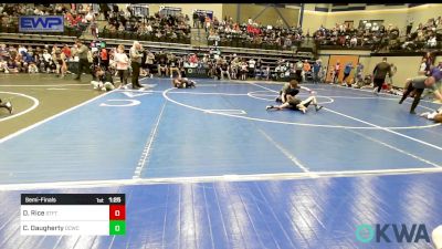 61 lbs Semifinal - Dayton Rice, Standfast vs Cage Daugherty, Deer Creek Wrestling Club