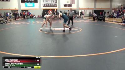 165 lbs Cons. Semi - Dreni Zeneli, Cedar Rapids Jefferson vs Sterling Warren, Iowa City, West