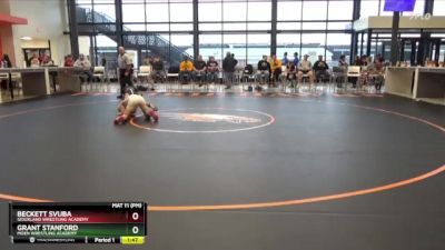 J-14 lbs Semifinal - Beckett Svuba, Siouxland Wrestling Academy vs Grant Stanford, Moen Wrestling Academy