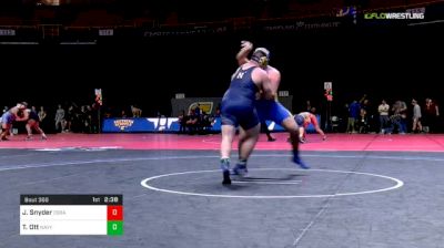 285 lbs Consi Of 16 #1 - Jarrod Snyder, CSU-Bakersfield vs Thomas Ott, Navy