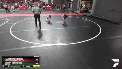 63 lbs Cons. Round 3 - Collin Ysquierdo, Nekoosa vs Maximilian Kirsch, Badger Youth Wrestling Club