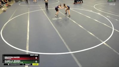 Round 1 - Isabella Jensen, Apple Valley Wrestling Club vs Graycen Mayer, Minnesota