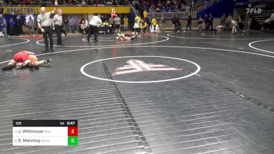 105 lbs Round Of 32 - Jj Whitmoyer, Biglerville vs Dawson Manning, Mountain View