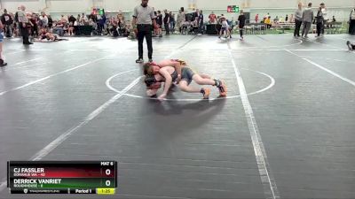 80 lbs Round 5 (6 Team) - CJ Fassler, Donahue WA vs Derrick VanRiet, Roughhouse