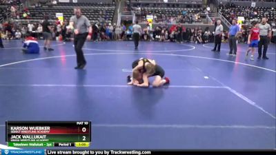 90 lbs Cons. Round 4 - Jack Wallukait, Ubasa Wrestling Academy vs Karson Wuebker, Sebolt Wrestling Academy