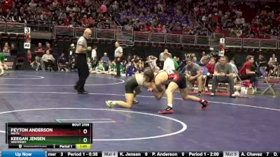 2A-138 lbs Champ. Round 2 - Keegan Jensen, Winterset vs Peyton Anderson, NH/TV