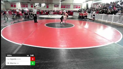 106 lbs Round Of 16 - Jordan Agosto, Agawam vs Mike Morris, Haverhill