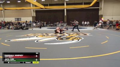 184 lbs Cons. Round 5 - Marshall Whipkey, West Liberty vs Jack Cain, Baldwin Wallace