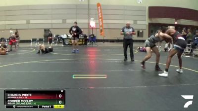 180 lbs Finals (8 Team) - Cooper McCloy, Indiana Outlaws Black vs Charles White, Mi Mafia Black