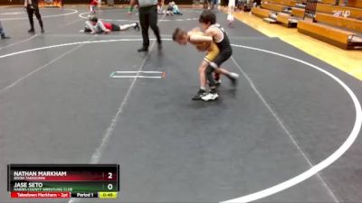 64/72 Round 5 - Jase Seto, Harris County Wrestling Club vs Nathan Markham, Bison Takedown