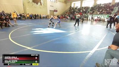 147 Boys Cons. Round 3 - Justin Ayala, Southwest (El Centro) vs Nolan White, Coastal Academy