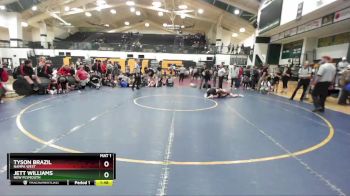 135 lbs 5th Place Match - Tyson Brazil, Nampa West vs Jett Williams, New Plymouth