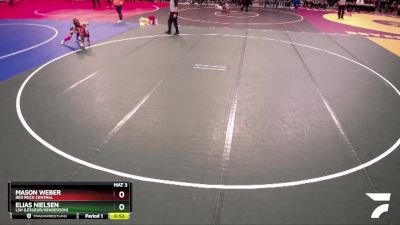 72 lbs Semifinal - Mason Weber, Red Rock Central vs Elias Nielsen, LSH (LeSueur/Henderson)