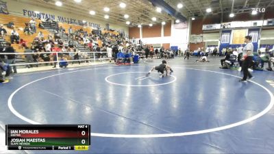 113 lbs Cons. Round 6 - Ian Morales, Exeter vs Josiah Maestas, SLAM! NEVADA