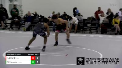 120 lbs Semifinals (8 Team) - Keanu Dillard, Team Thunder vs Moses Mendoza, POWA